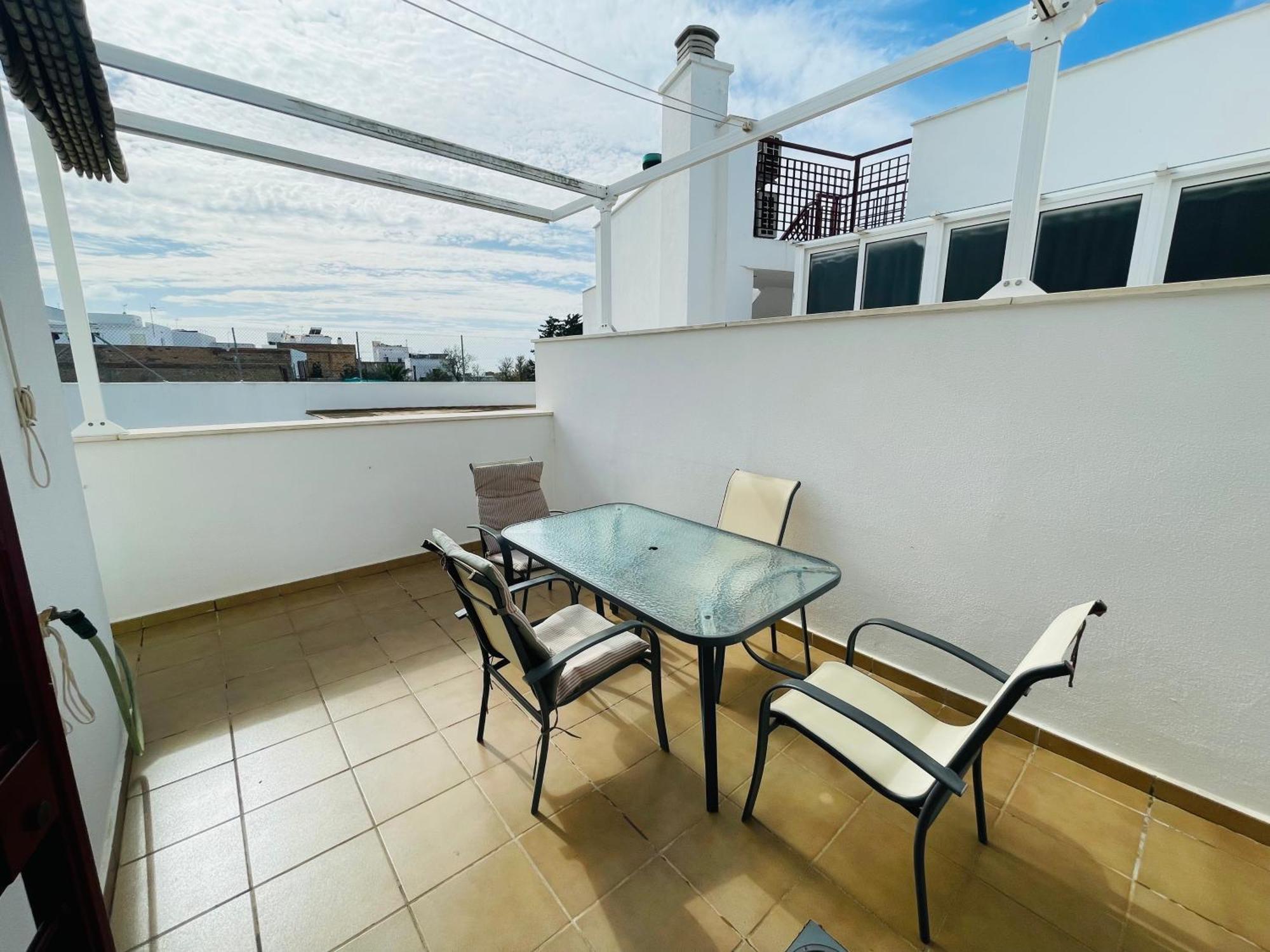 Апартаменти Atico Premium Conil Con 2 Terrazas, Parking, Piscina, Aire Ac Y Wifi -Solo Familias Y Parejas- Коніль-де-ла-Фронтера Екстер'єр фото